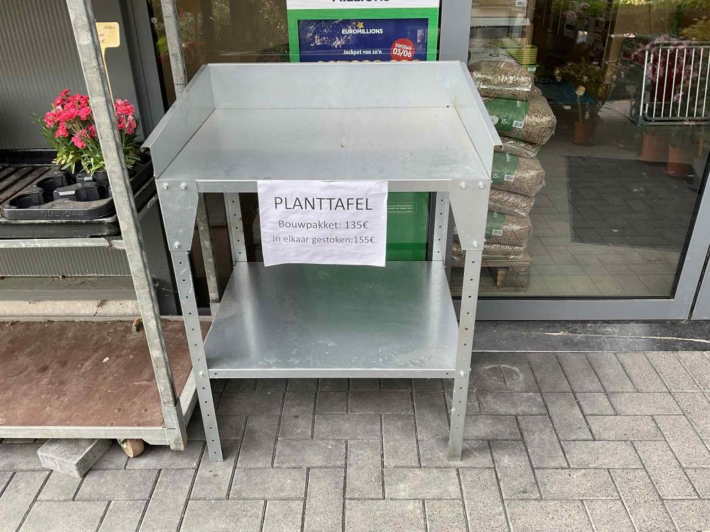 Plantentafel, Ophalen, Nieuw