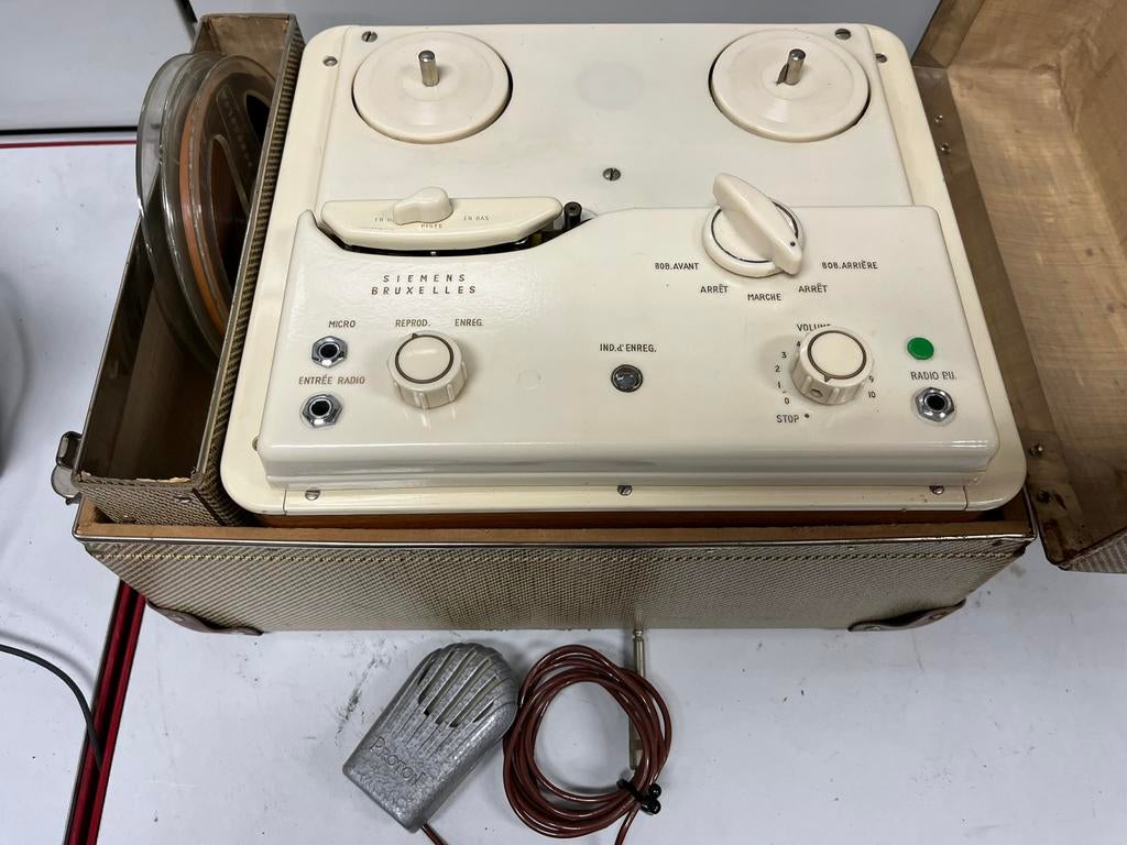 Siemens (Brussel) stereobandrecorder - jaren 60, Ophalen, Bandrecorder