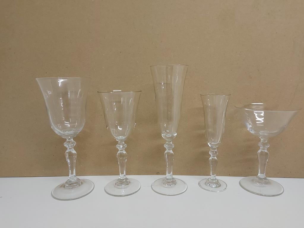 Glas servies 40 delig., Verzamelen, Glas en Drinkglazen, Ophalen, Zo goed als nieuw