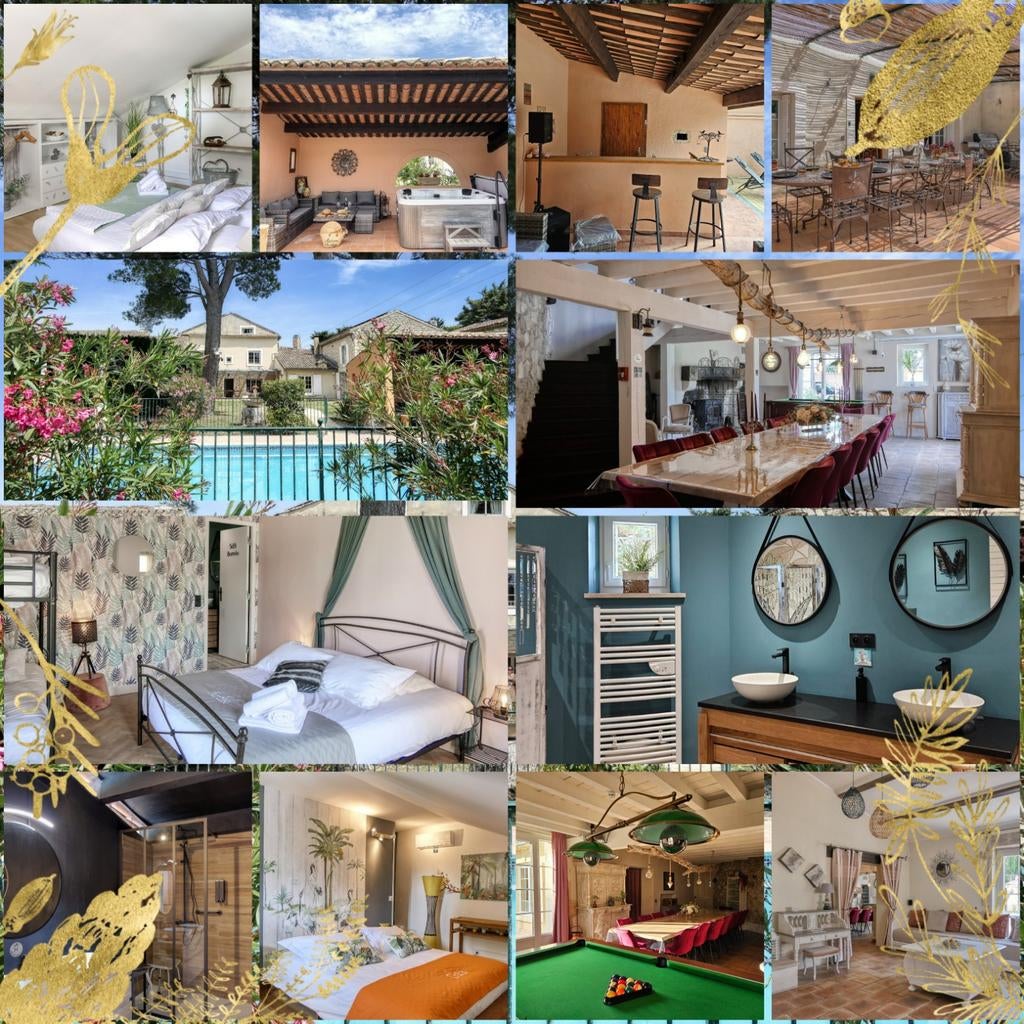 Met familie, vrienden,... > Mas 4* Spa Privé zwembad Provenc, Vakantie, 15 personen, 4 of meer slaapkamers, Open haard, Landelijk
