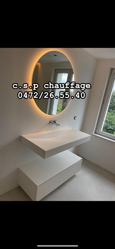 Chauffagiste plombier devis gratuit 0472/26.55.40, Installation