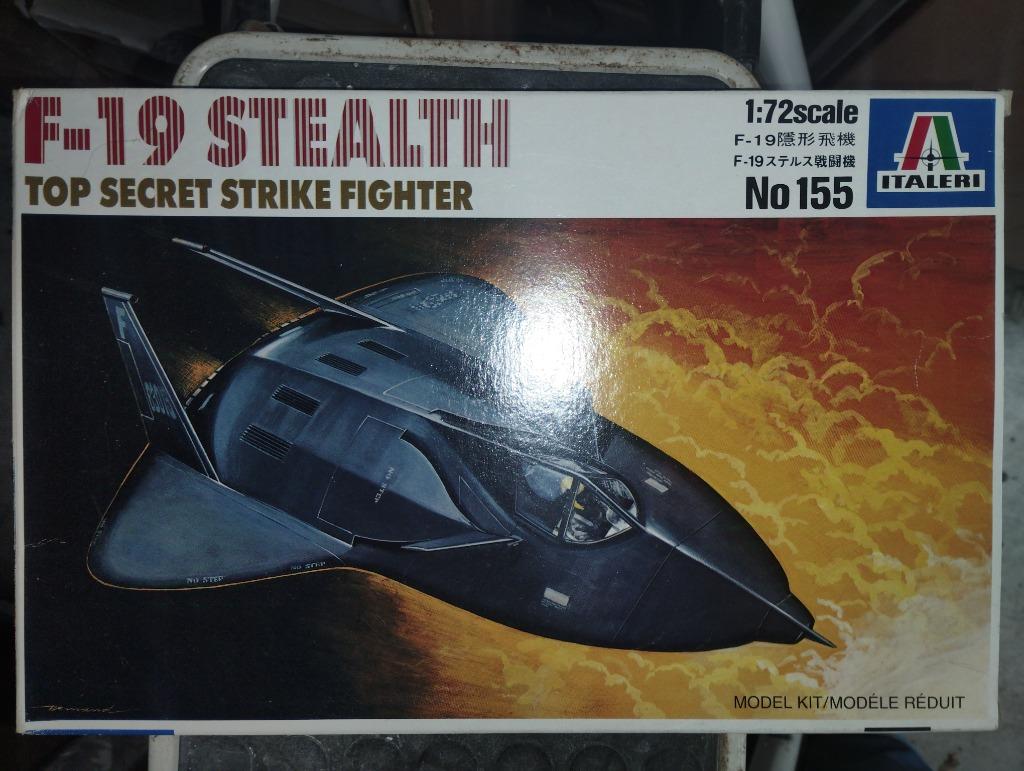 F-19 Stealth Top Secret Strike Fighter, Italeri 155, Hobby & Loisirs créatifs, Modélisme | Avions & Hélicoptères, Neuf, 1:72 à 1:144