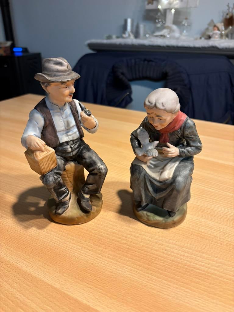 Oude sierbeeldjes  ( oma en opa), Verzamelen, Ophalen of Verzenden, Zo goed als nieuw, Overige typen