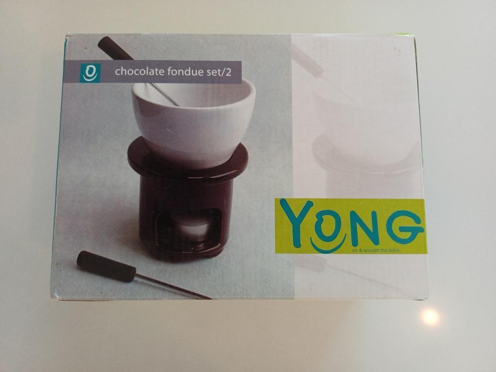 NIEUW chocolade fondue set/2 Yong, Overige typen, Nieuw, Ophalen of Verzenden, Effen