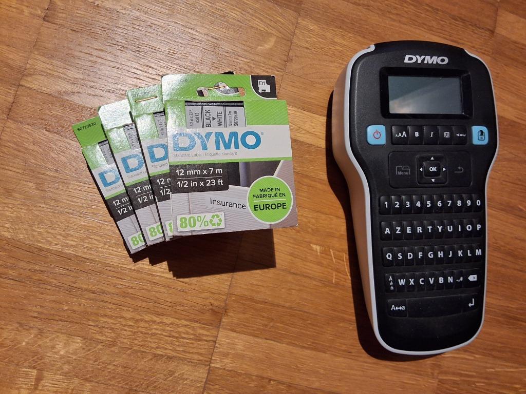 Dymo D1 BLACK ON WHITE cartridges, Ophalen, Nieuw