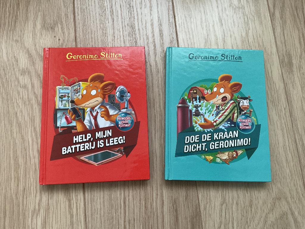 set van 2 leesboeken Geronimo Stilton, Enlèvement ou Envoi, Utilisé, Geronimo Stilton, Fiction général