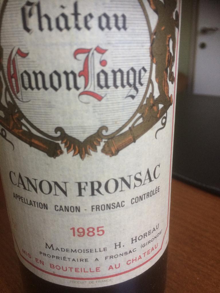 CANON FRONSAC 1985, Ophalen, Zo goed als nieuw, Frankrijk, Rode wijn