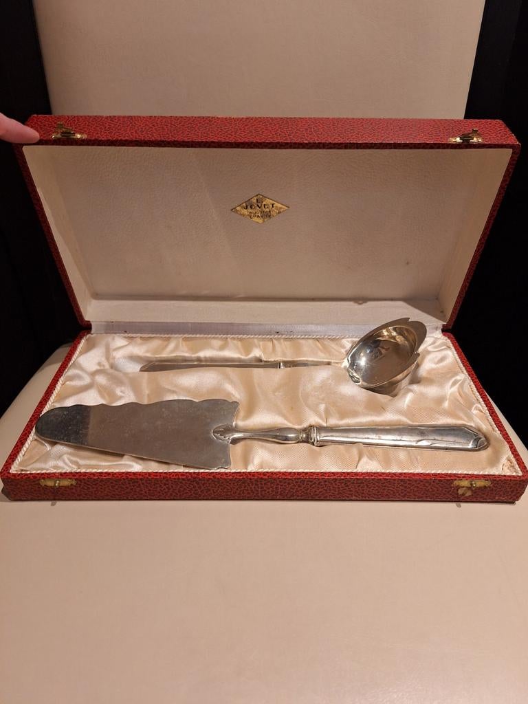 Set de couverts en métal argenté, Antiquités & Art, Antiquités | Argent & Or, Enlèvement ou Envoi