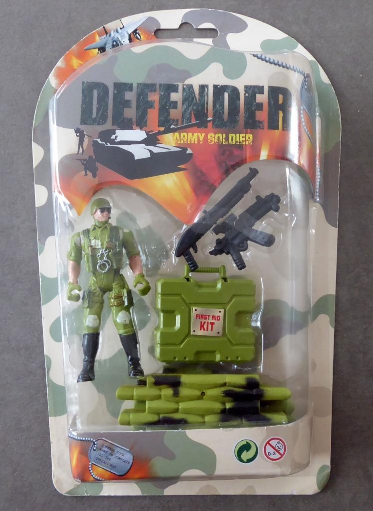 Figurine Defender Army Soldier (soldat) avec les accessoires, Enlèvement ou Envoi, Neuf