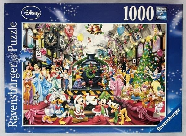 Ravensburger Disney allemaal instappen voor Kerstmis Puzzel, Verzenden, 500 t/m 1500 stukjes, Zo goed als nieuw, Legpuzzel