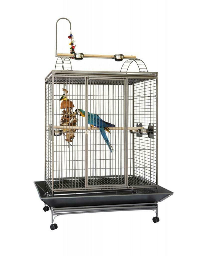 Cage perroquet XXL cage ara cacatoes gris du gabon NEUF, Envoi, Métal