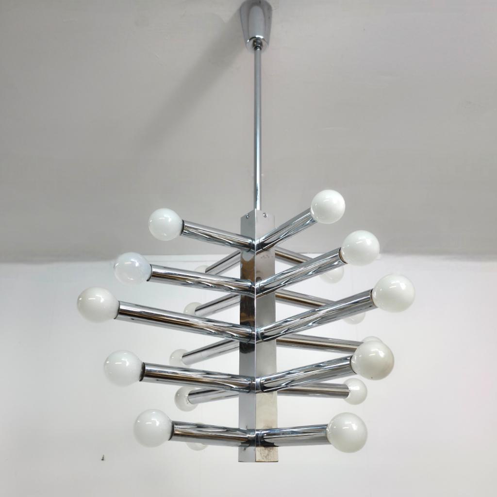 Vintage Sputnik Lamp Cosack Leuchten jaren 60, Ophalen of Verzenden, Gebruikt, Metaal