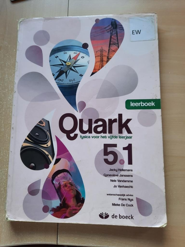 Quark 5.1, fysica voor vijfde middelbaar, 9789045549255, Boeken, Ophalen of Verzenden, Gelezen