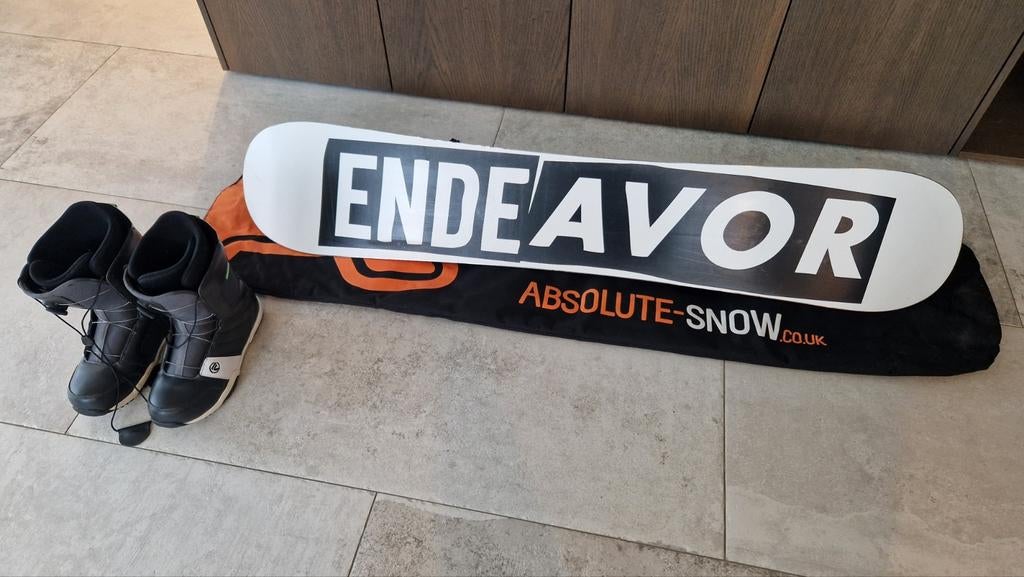 Snowboard + Flow bindingen + Boots m44, Sport en Fitness, Ophalen, Bindingen