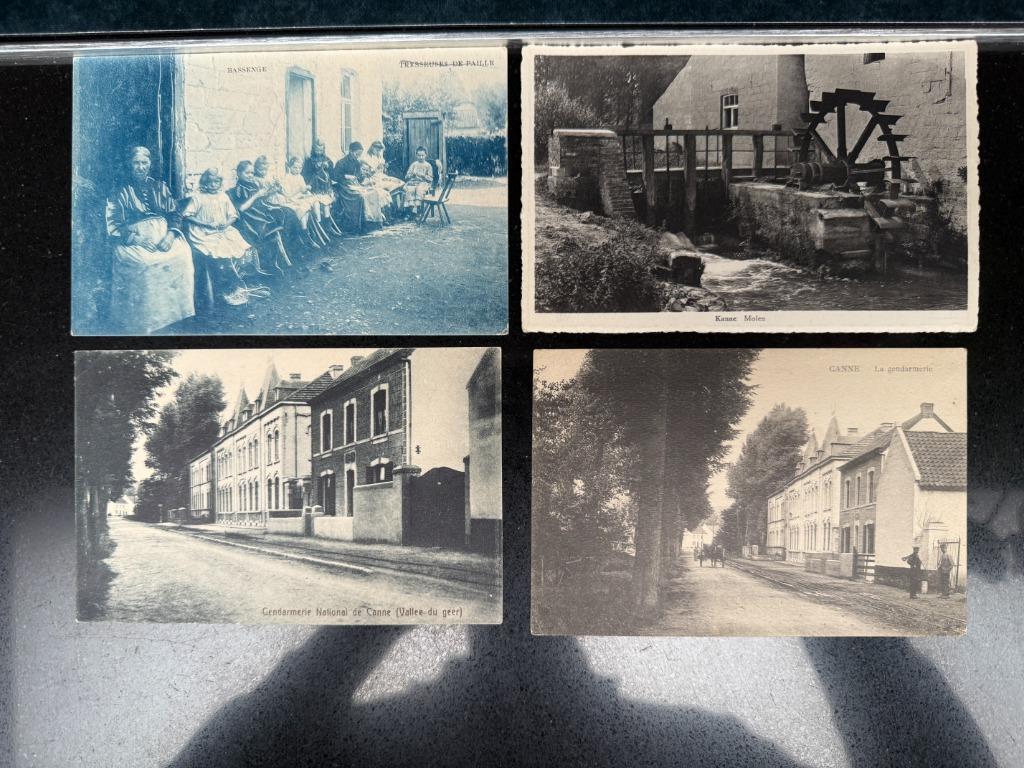 4 postkaarten Canne ( Kanne ) 1915-1920, Verzamelen, Postkaarten | België, Ophalen of Verzenden, Voor 1920, Gelopen, Limburg