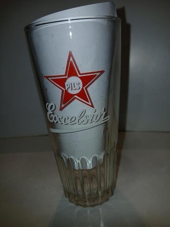 Glas Pils Excelsior star, Ophalen of Verzenden, Nieuw, Glas of Glazen, Overige merken
