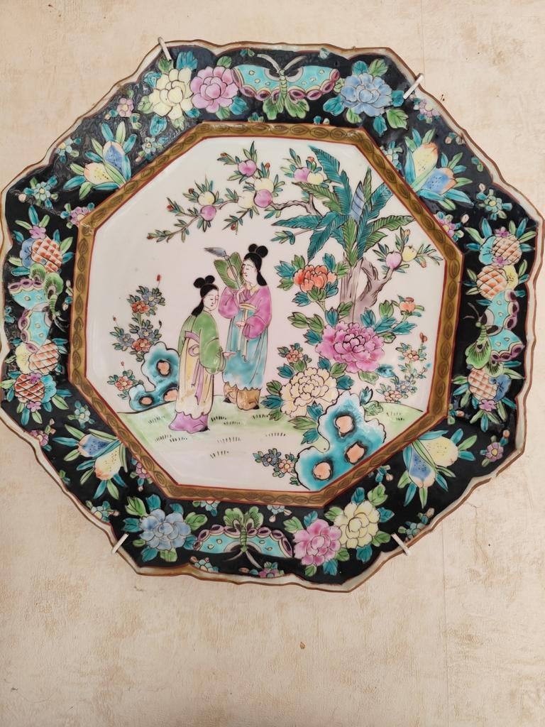 Assiette ancienne japonaise signée, Antiquités & Art, Enlèvement ou Envoi