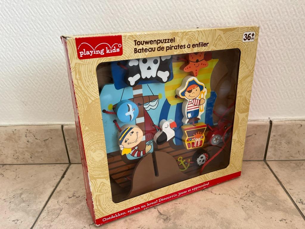 Playing Kids touwenpuzzel piratenboot, Ophalen, Zo goed als nieuw