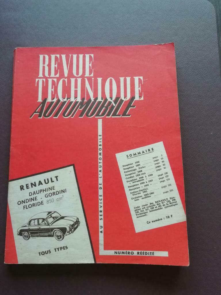 Revue Technique Automobile Renault 1965, Enlèvement ou Envoi, Comme neuf