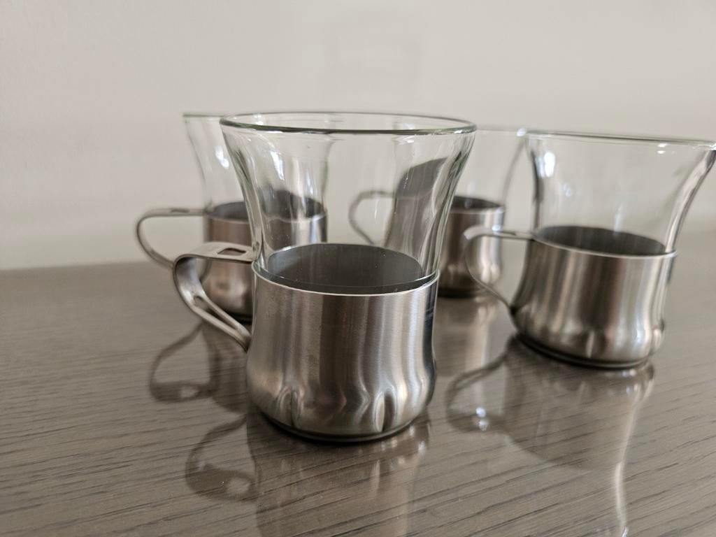 4 theeglazen duralex, Huis en Inrichting, Ophalen of Verzenden, Zo goed als nieuw