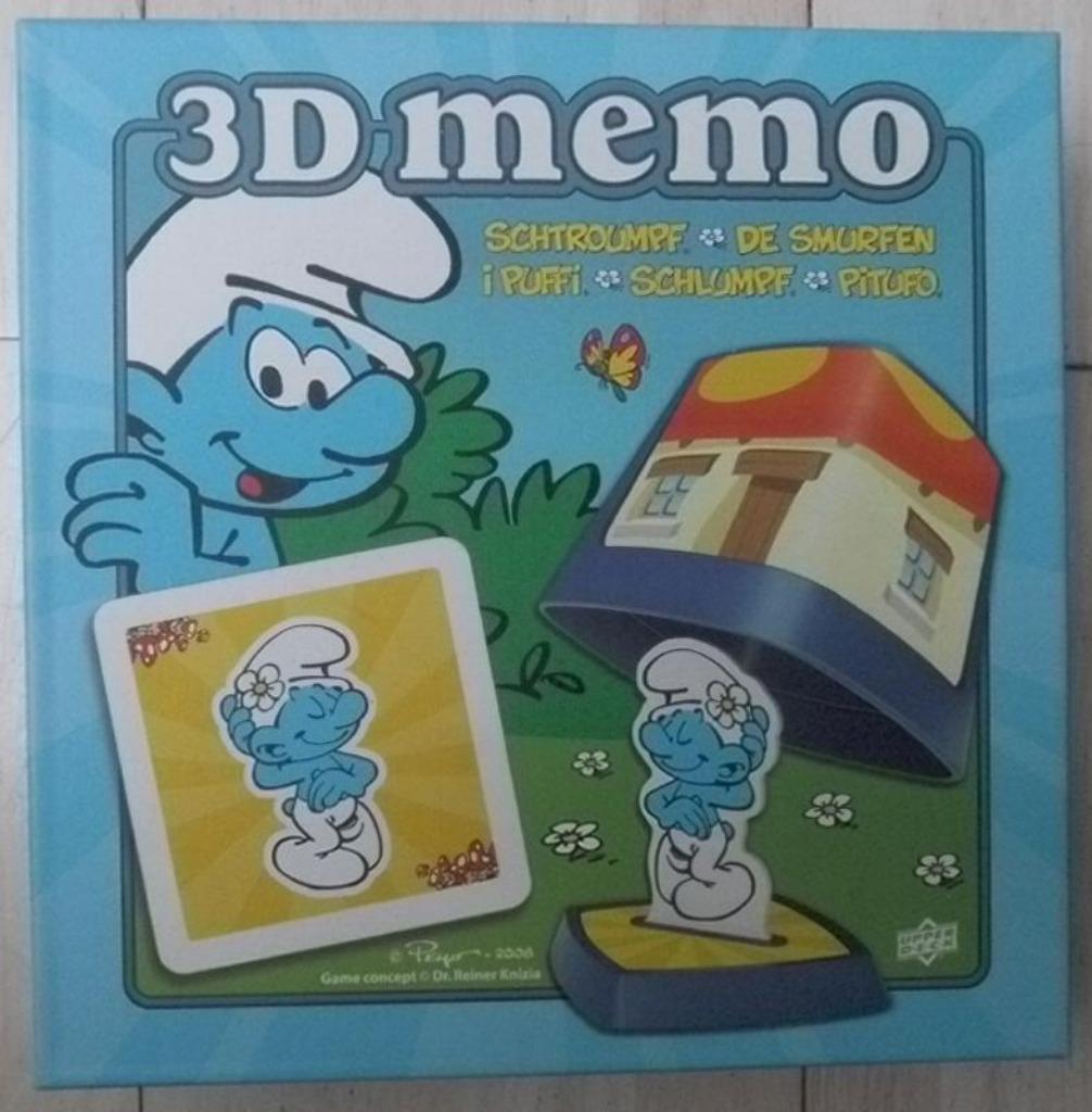 Smurfen 3D memo spel, Collections, Enlèvement ou Envoi