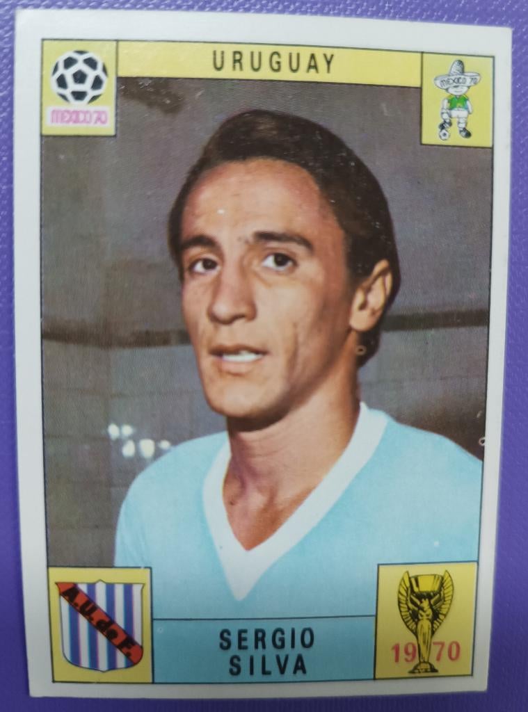 Panini CARTE 1970 football Coupe du monde Mexique 70 SILVA, Envoi, Image
