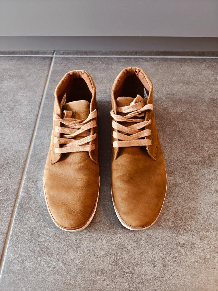 bruine suède schoenen Polo Ralph Lauren heren maat 42, Ophalen, Bruin, Polo Ralph Lauren, Gedragen