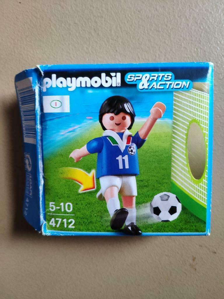 Playmobil Rode Duivel 4706 en Italiaanse voetballer 4712, Kinderen en Baby's, Speelgoed | Playmobil, Ophalen of Verzenden, Gebruikt
