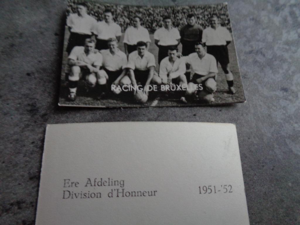 BELGIAN CHEWING GUM  VOETBAL KAART RC DE BRUXELLES, Ophalen of Verzenden