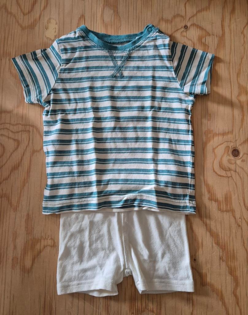 Gestreept zomersetje - Maat 68/74, Kinderen en Baby's, Babykleding | Maat 68, Jongetje of Meisje, Ophalen of Verzenden, Zo goed als nieuw
