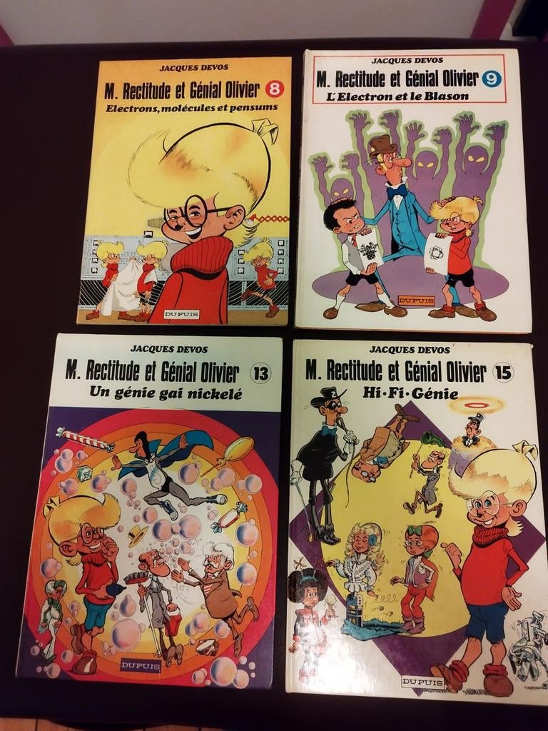 M. Rectitude et Génial Olivier Tomes 8, 9, 13 et 15, Livres, BD, Utilisé, Série complète ou Série, Enlèvement ou Envoi