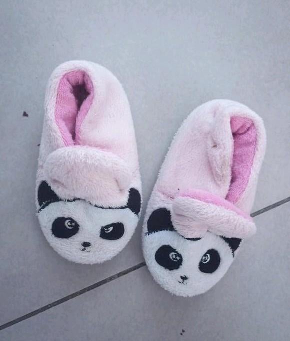 Pantoffels panda, Enlèvement ou Envoi, In extenso, Utilisé, Pantoufles