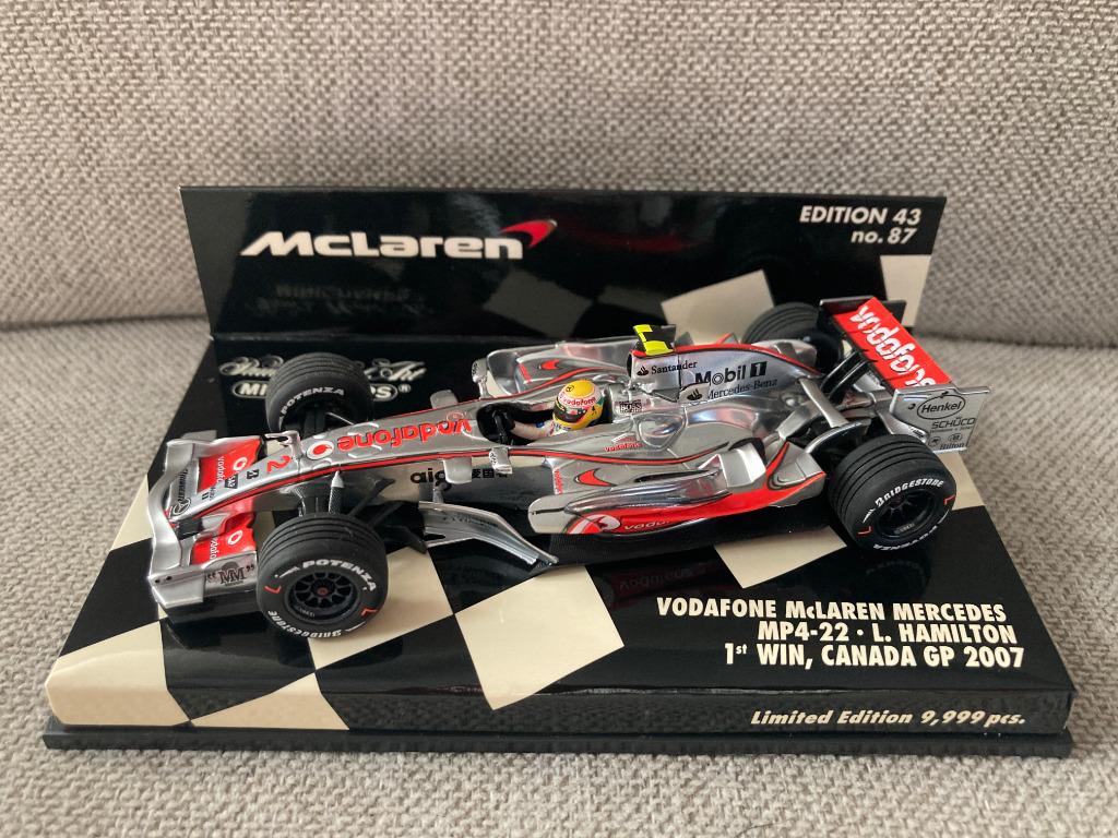 Lewis Hamilton 1:43 2007 1st F1 win Canada Mclaren MP4-22, Ophalen of Verzenden, Nieuw, Formule 1