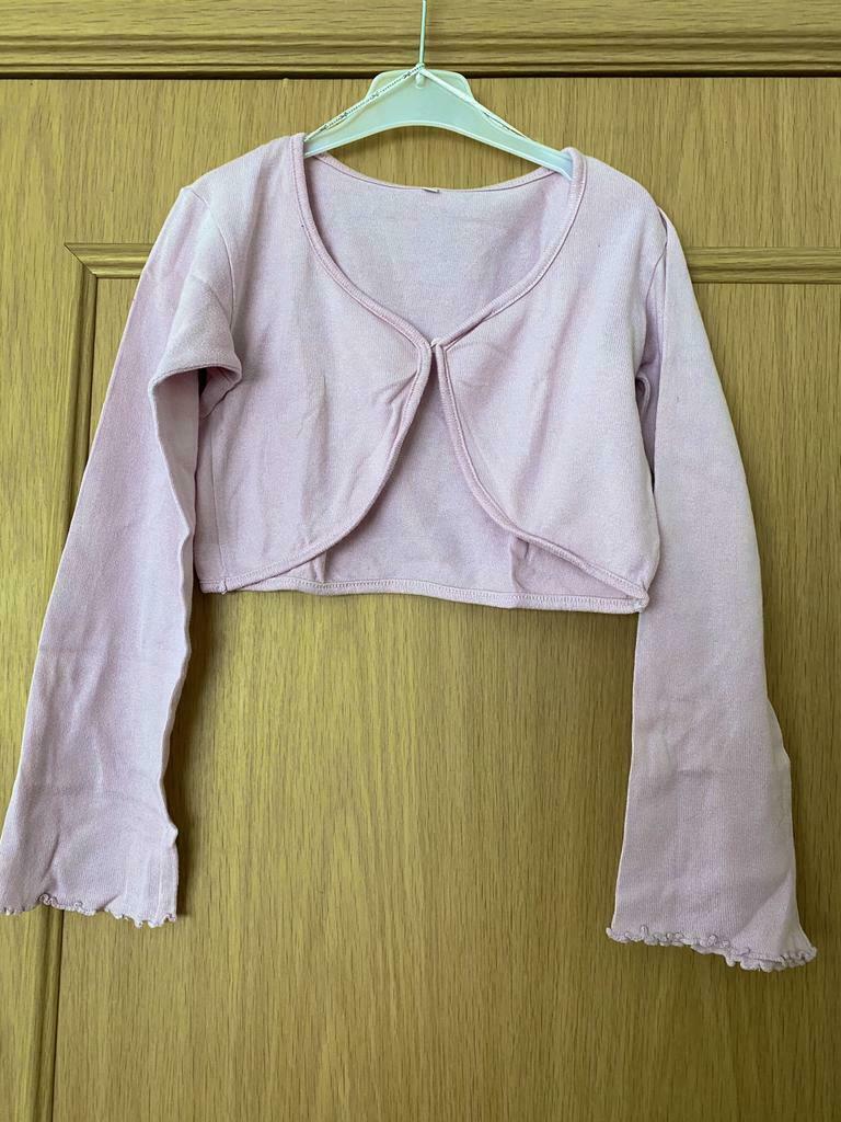 Roze bolero - Maat : 140, Ophalen of Verzenden, Zo goed als nieuw, Meisje, Trui of Vest