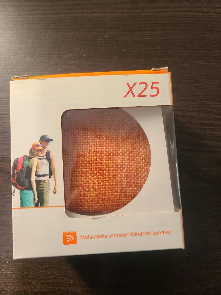 Bluetooth speaker oranje X25 Outdoor portable, Ophalen, Zo goed als nieuw, Minder dan 60 watt, Overige typen