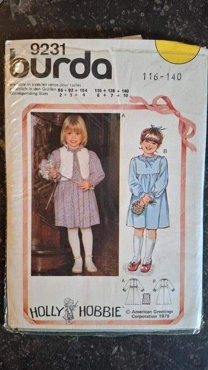 Holly Hobbie  burda kledingpatroon 9231, Ophalen, Gebruikt, Burda