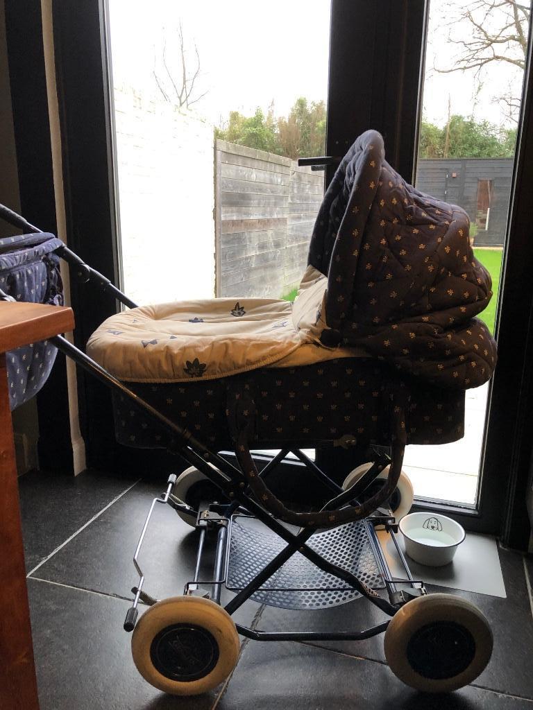 Vintage Kinderwagen Gesslein, Gebruikt, Verstelbare duwstang, Ophalen, Kinderwagen