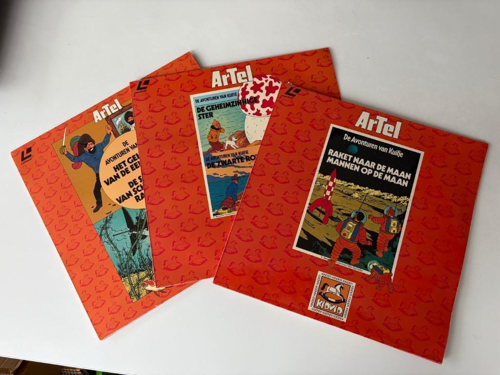 Kuifje Artel 3 elpees, Ophalen of Verzenden, Kuifje, Nieuw, Plaatje, Poster of Sticker