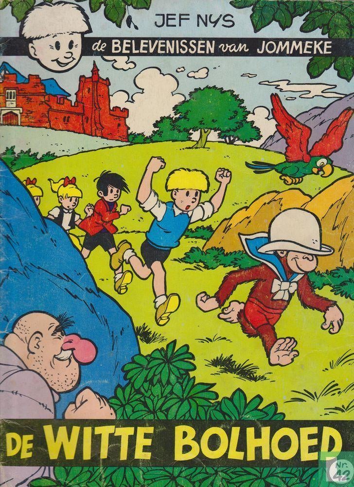 Jommeke :De witte bolhoed, Jef Nys, Eén stripboek, Ophalen of Verzenden, Zo goed als nieuw