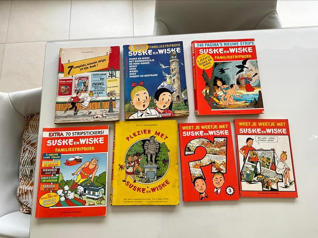 Lot familiestripboeken van Suske en Wiske, Boeken, Ophalen of Verzenden, Gelezen