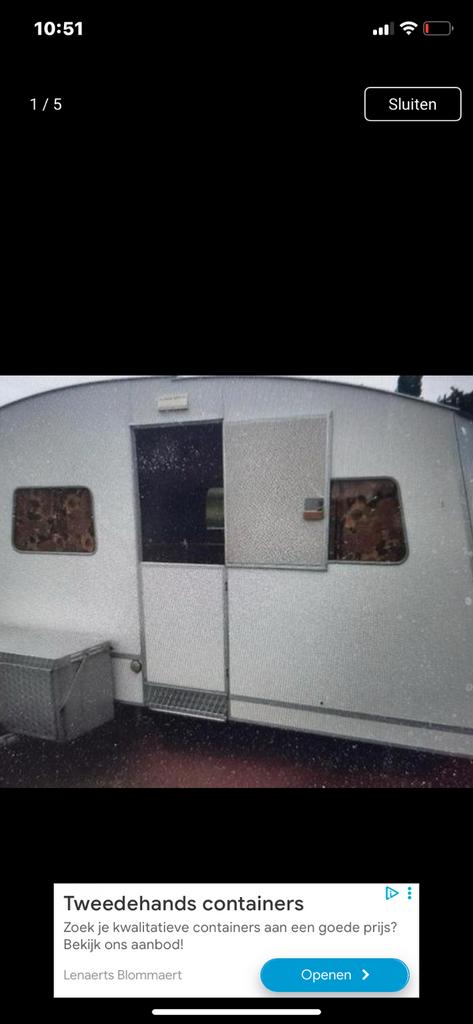 Rapido plooikaravan max 4 personen ook voortent, Ophalen, Tot en met 6, Aanwezig