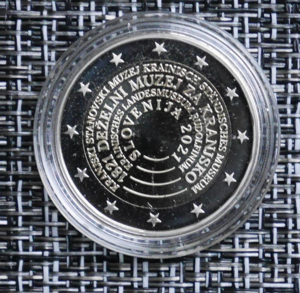 2 euro Slovenië 2021 PROOF - 200 jaar Sloveens Museum, Ophalen of Verzenden, Slovenië, 2 euro