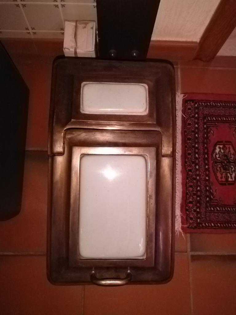 Oude metalen kolenbak, Antiek en Kunst, Curiosa en Brocante, Ophalen