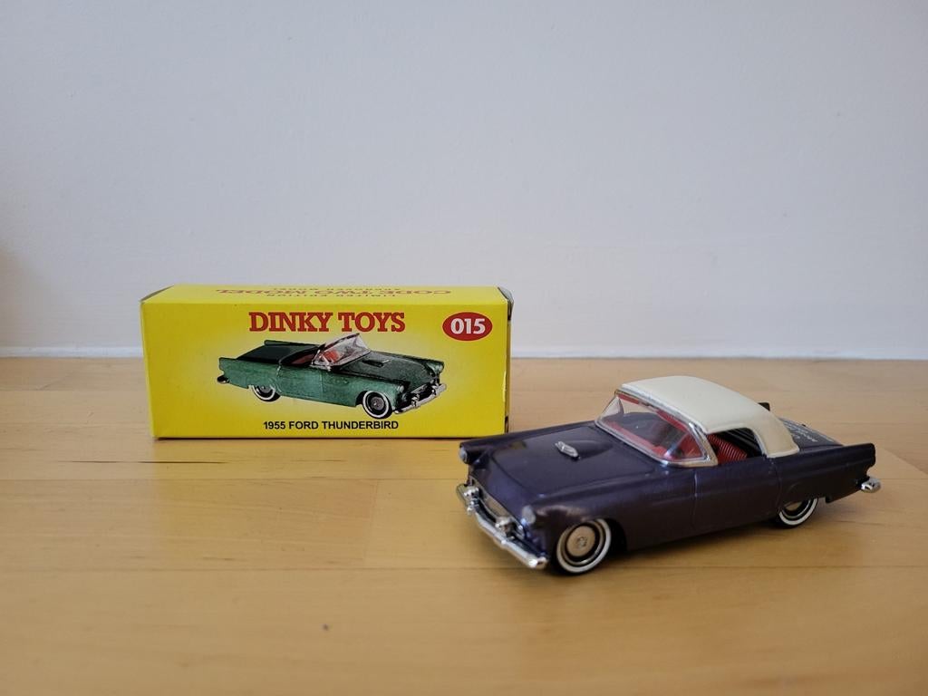 Boîte d'allumettes Dinky Code 2 015 1955 Ford Thunderbird, Enlèvement ou Envoi, Comme neuf, Matchbox