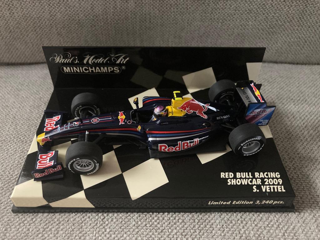 Sebastian Vettel 1:43 Showcar 2009 Red Bull Racing RB5 F1, Ophalen of Verzenden, Nieuw, Formule 1