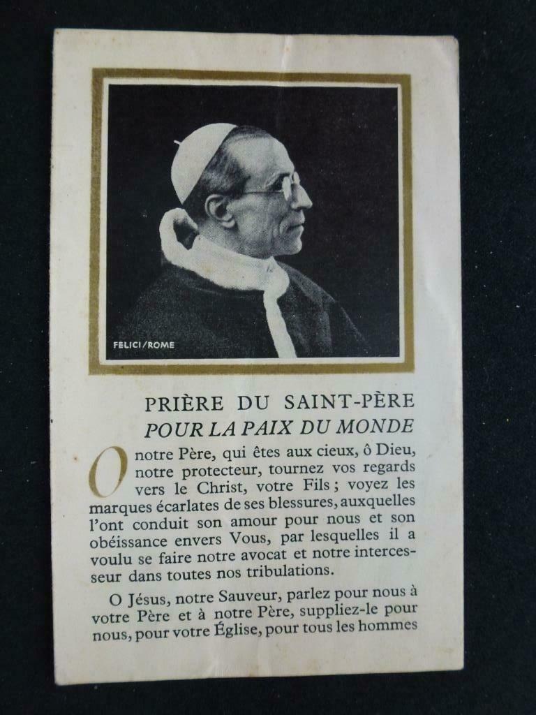 bidprentje Paus Pius XII 1941, Verzamelen, Verzenden, Bidprentje