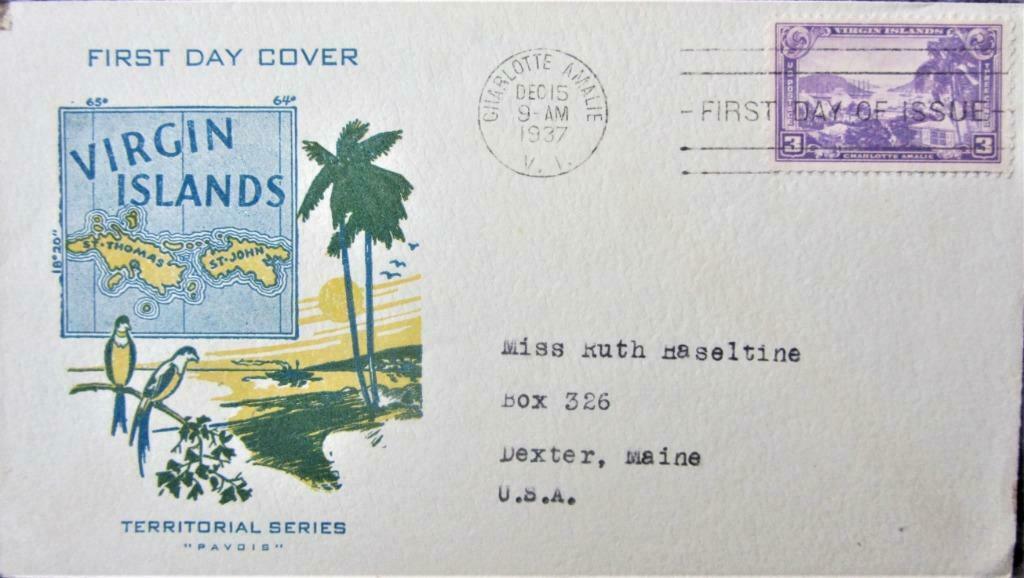 FDC- U.S.A. VIRGIN ISLANDS- NATUUR (ZELDZAME COVER)., Enlèvement ou Envoi, Affranchi, Animal et Nature