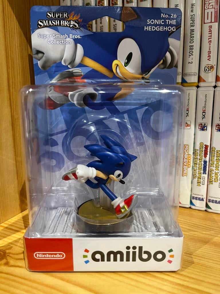 Amiibo Sonic The Hedgehog N.26 (Super Smash Bros), Games en Spelcomputers, Games | Nintendo Switch, Ophalen of Verzenden, Nieuw