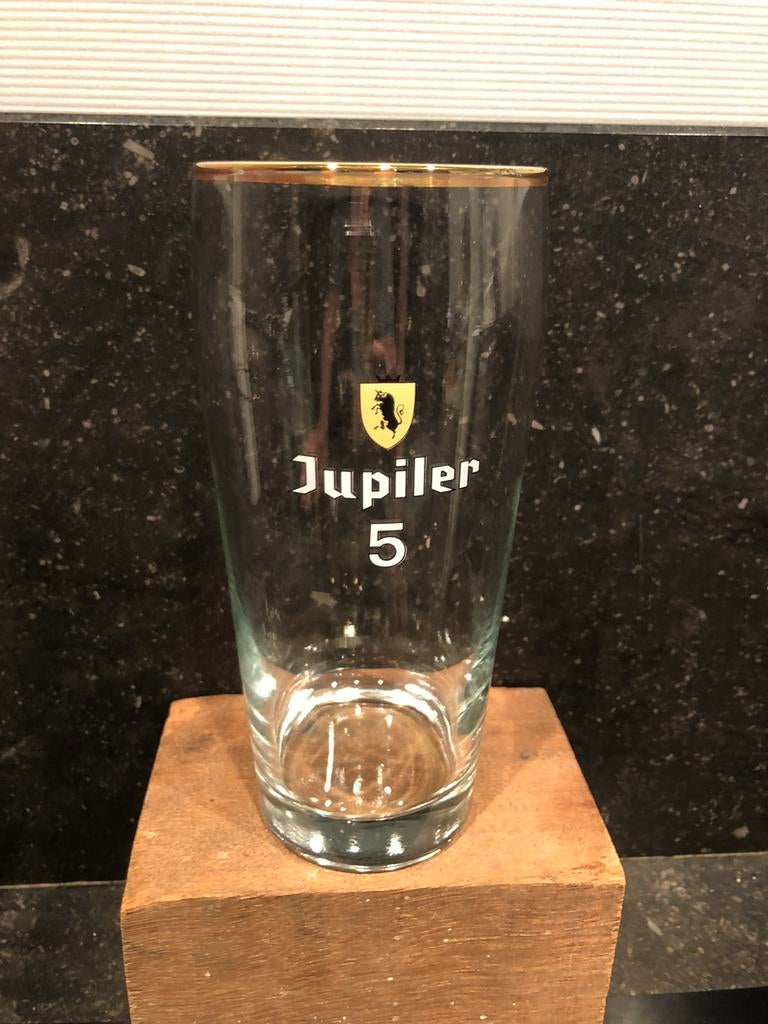 oud JUPILER 0,5 liter glas, Ophalen of Verzenden, Gebruikt, Glas of Glazen, Jupiler