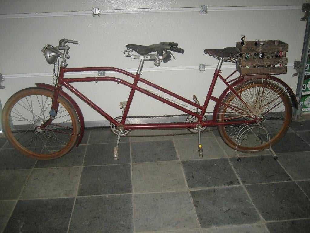 Retro tandem fiets, Fietsen en Brommers, Ophalen, Gebruikt
